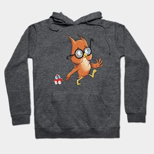 Owl with pull-toy car Hoodie